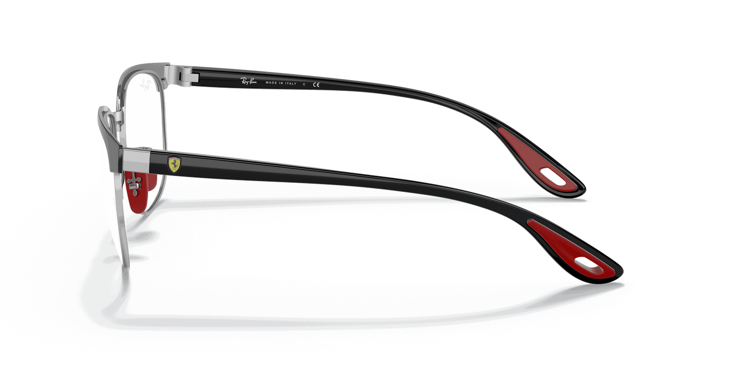 [Clear Lenses, Polished Black On Silver Frame]