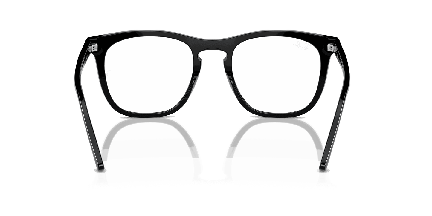 [Clear Lenses, Polished Black Frame]
