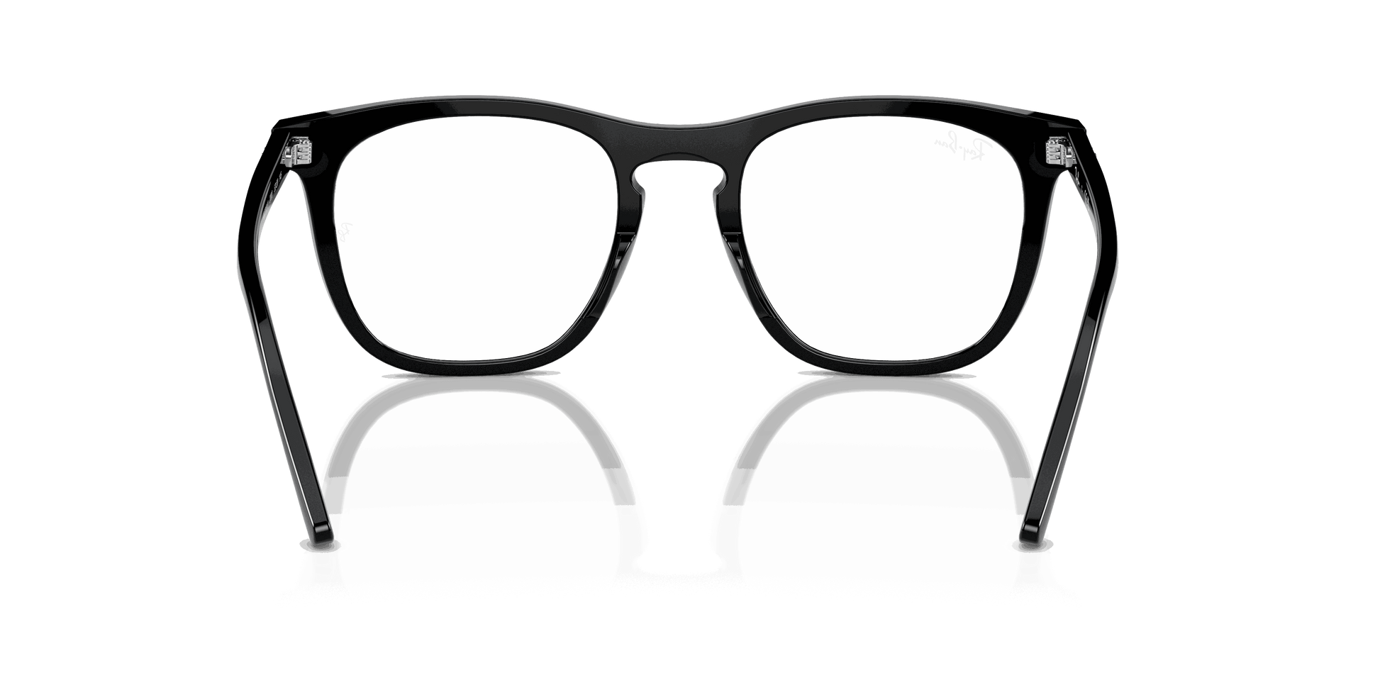 [Clear Lenses, Polished Black Frame]