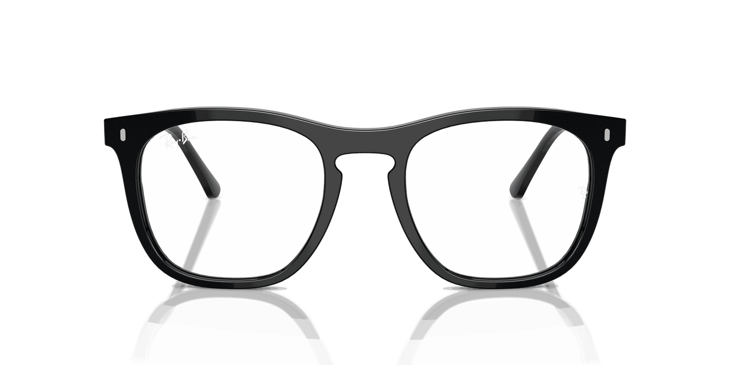 [Clear Lenses, Polished Black Frame]