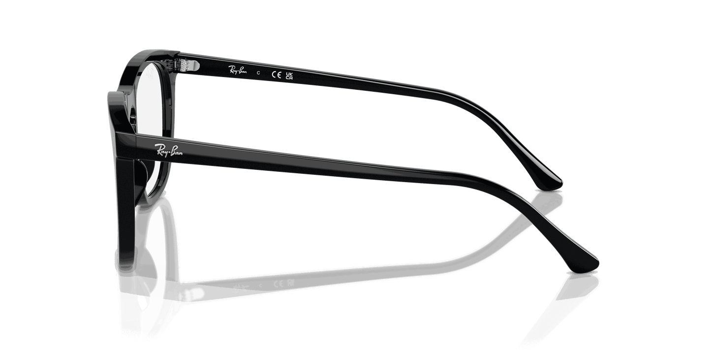 [Clear Lenses, Polished Black Frame]