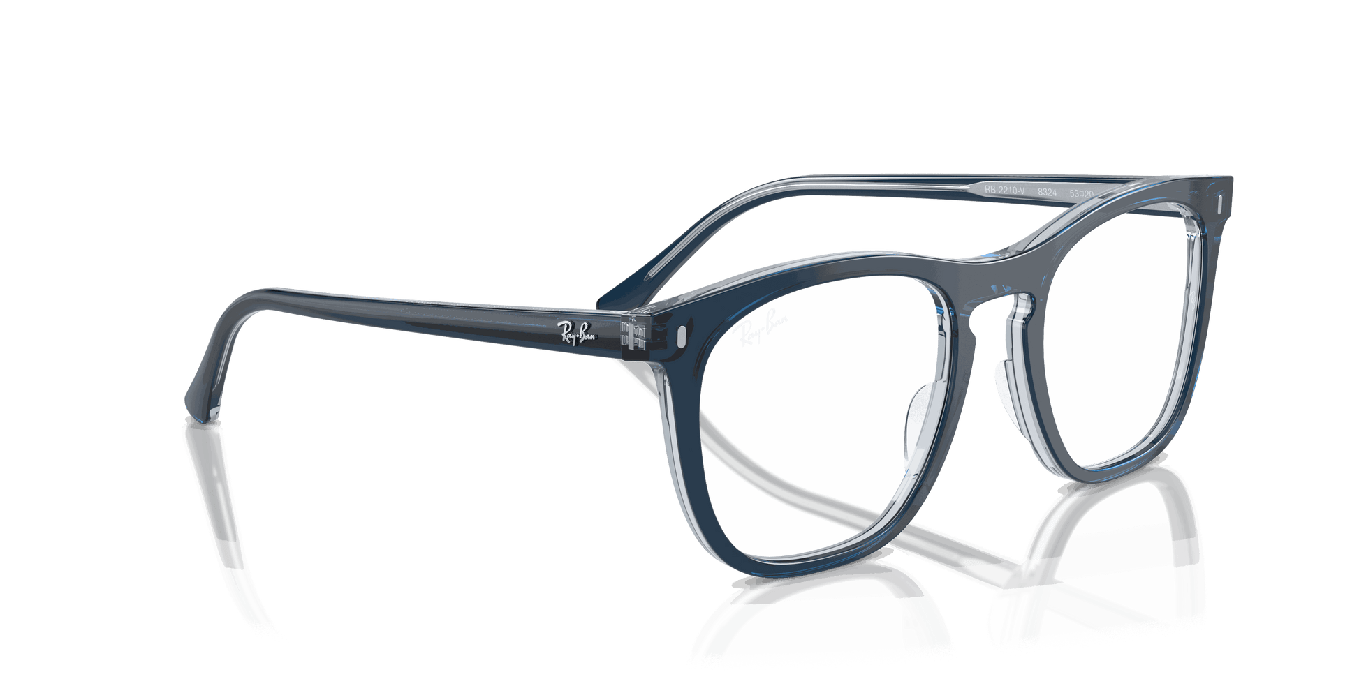 [Clear Lenses, Polished Blue On Transparent Blue Frame]