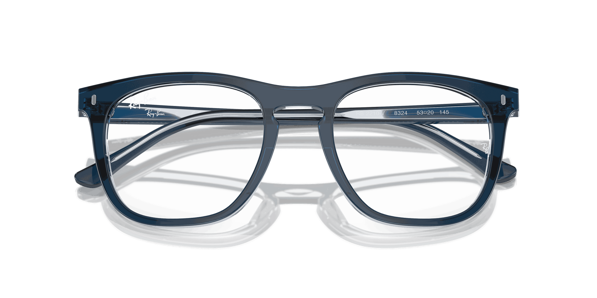 [Clear Lenses, Polished Blue On Transparent Blue Frame]