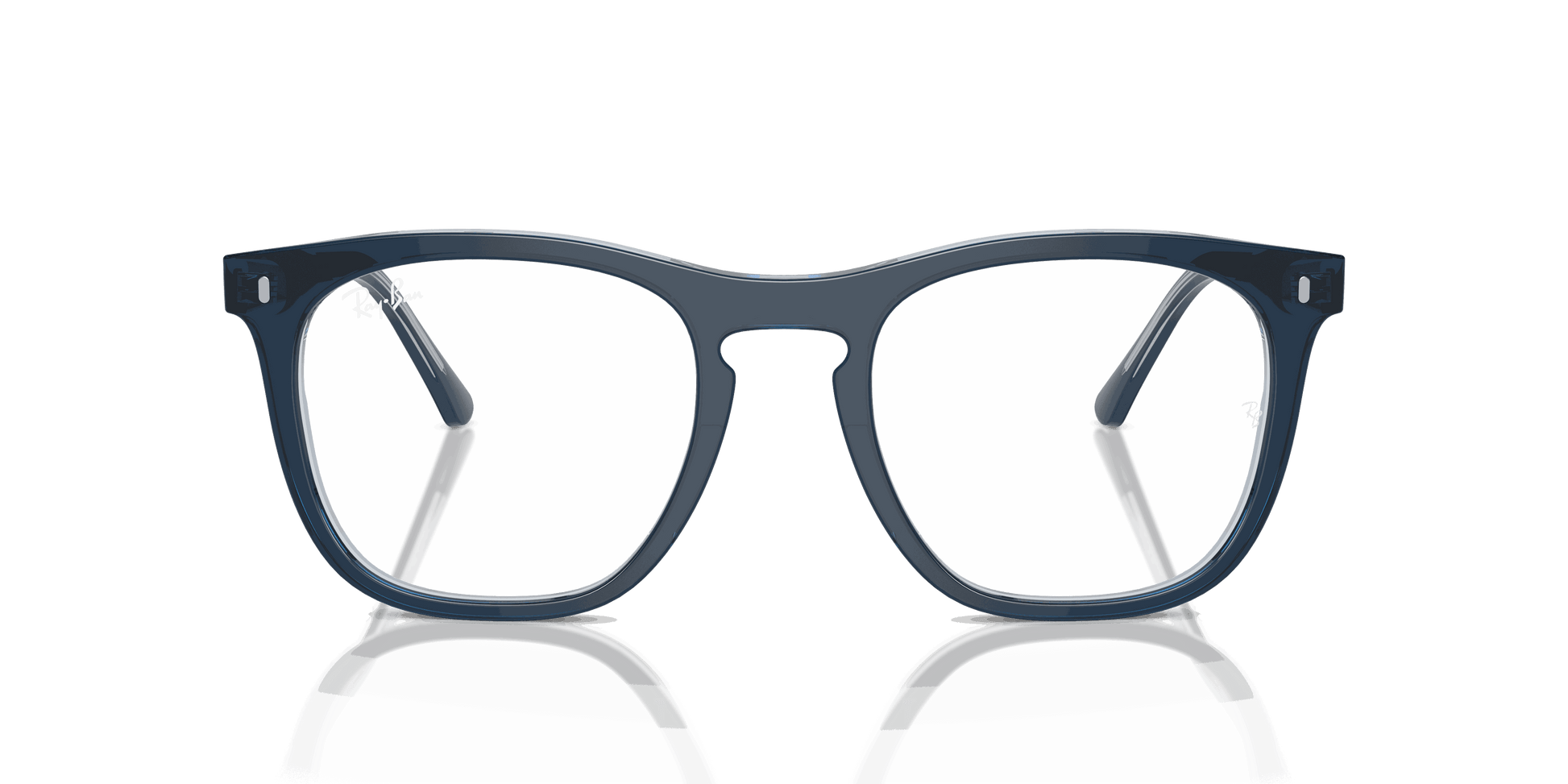 [Clear Lenses, Polished Blue On Transparent Blue Frame]