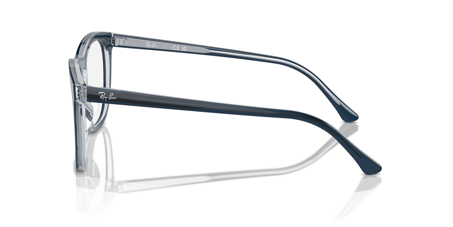 [Clear Lenses, Polished Blue On Transparent Blue Frame]
