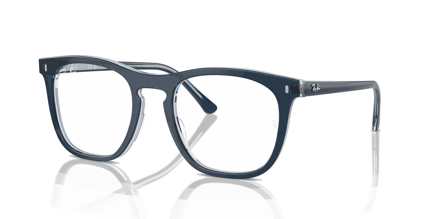 [Clear Lenses, Polished Blue On Transparent Blue Frame]