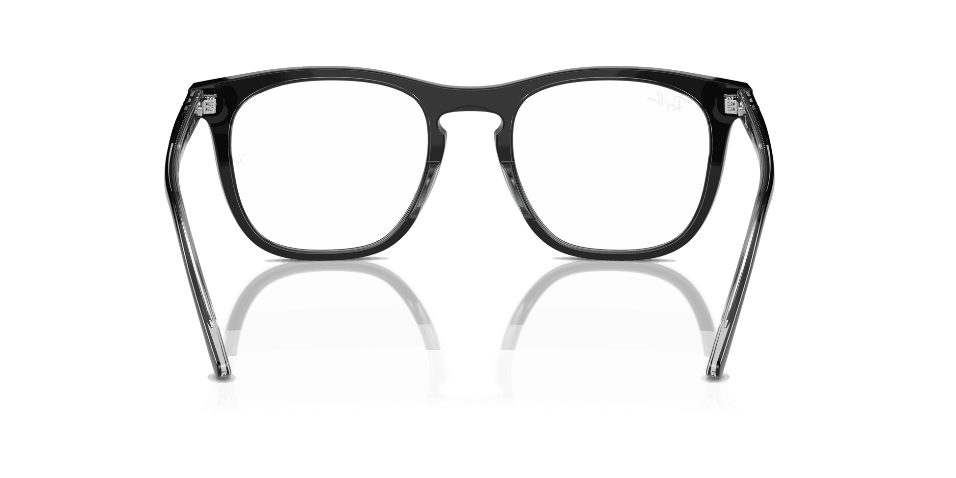 [Clear Lenses, Polished Dark Grey On Transparent Light Grey Frame]