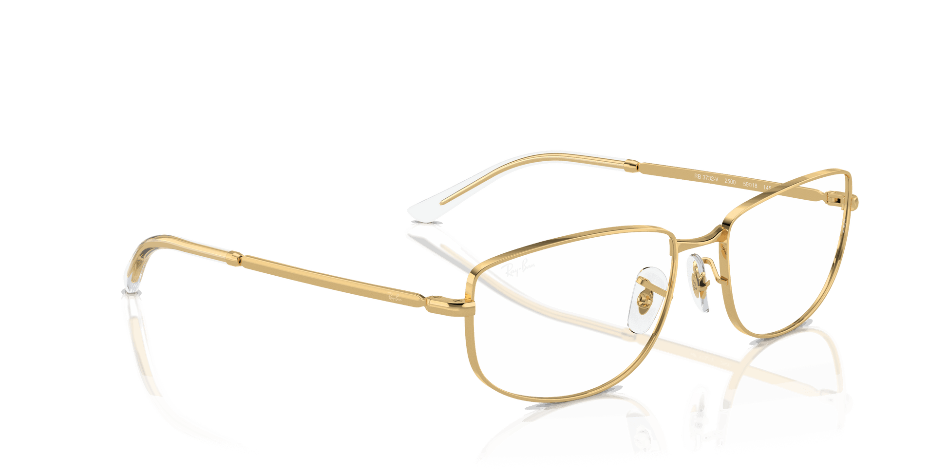 [Clear Lenses, Polished Arista Gold Frame]