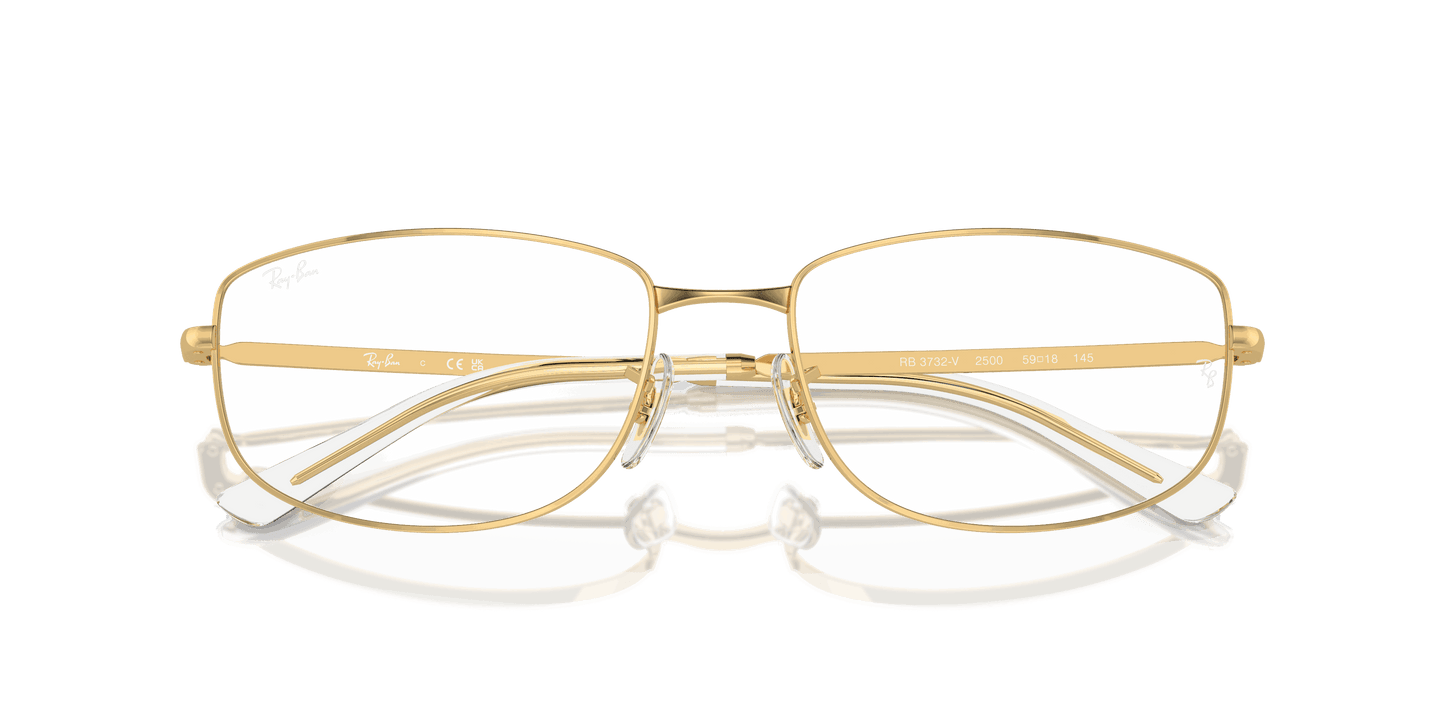 [Clear Lenses, Polished Arista Gold Frame]