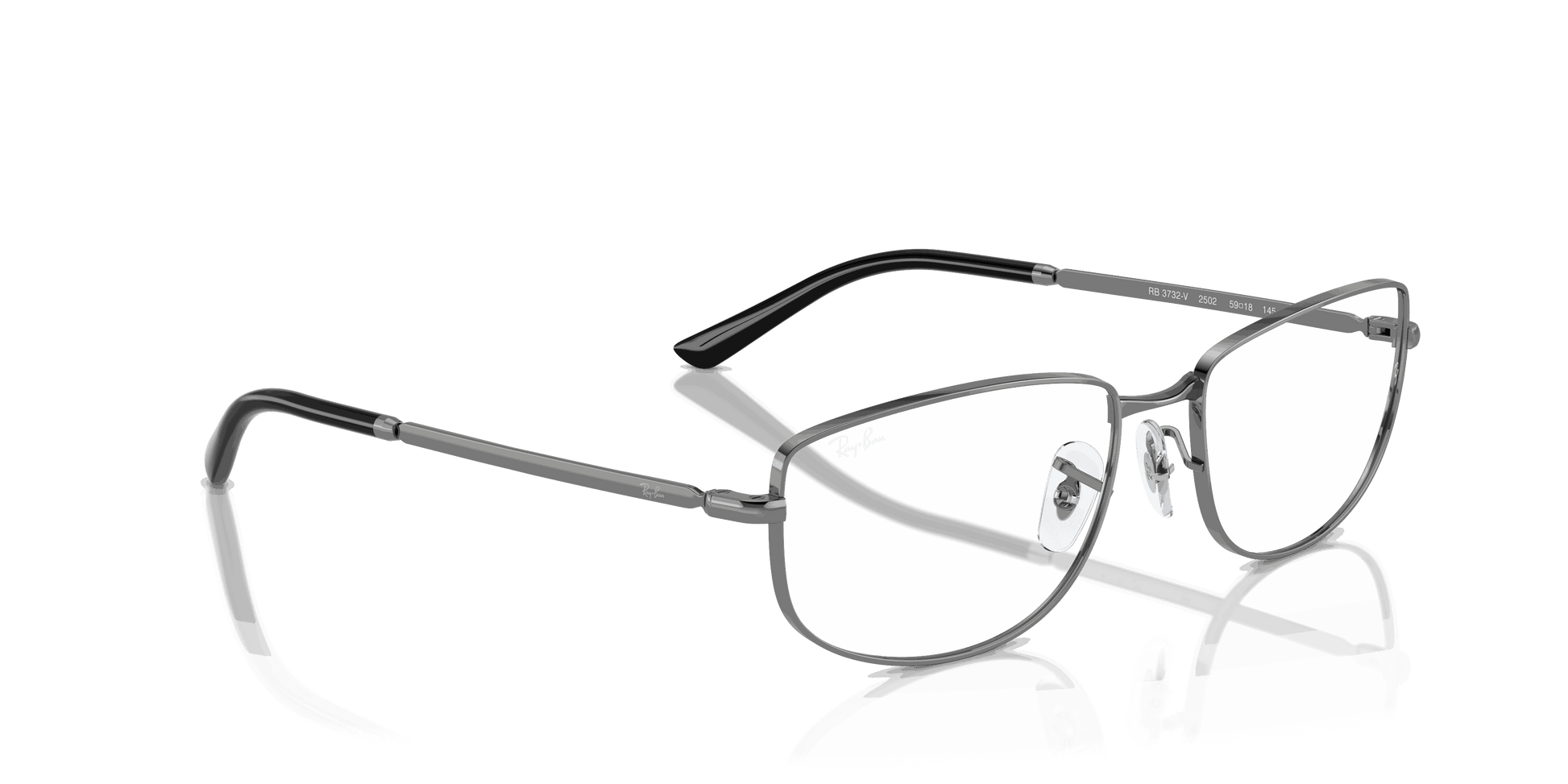 [Clear Lenses, Polished Gunmetal Frame]