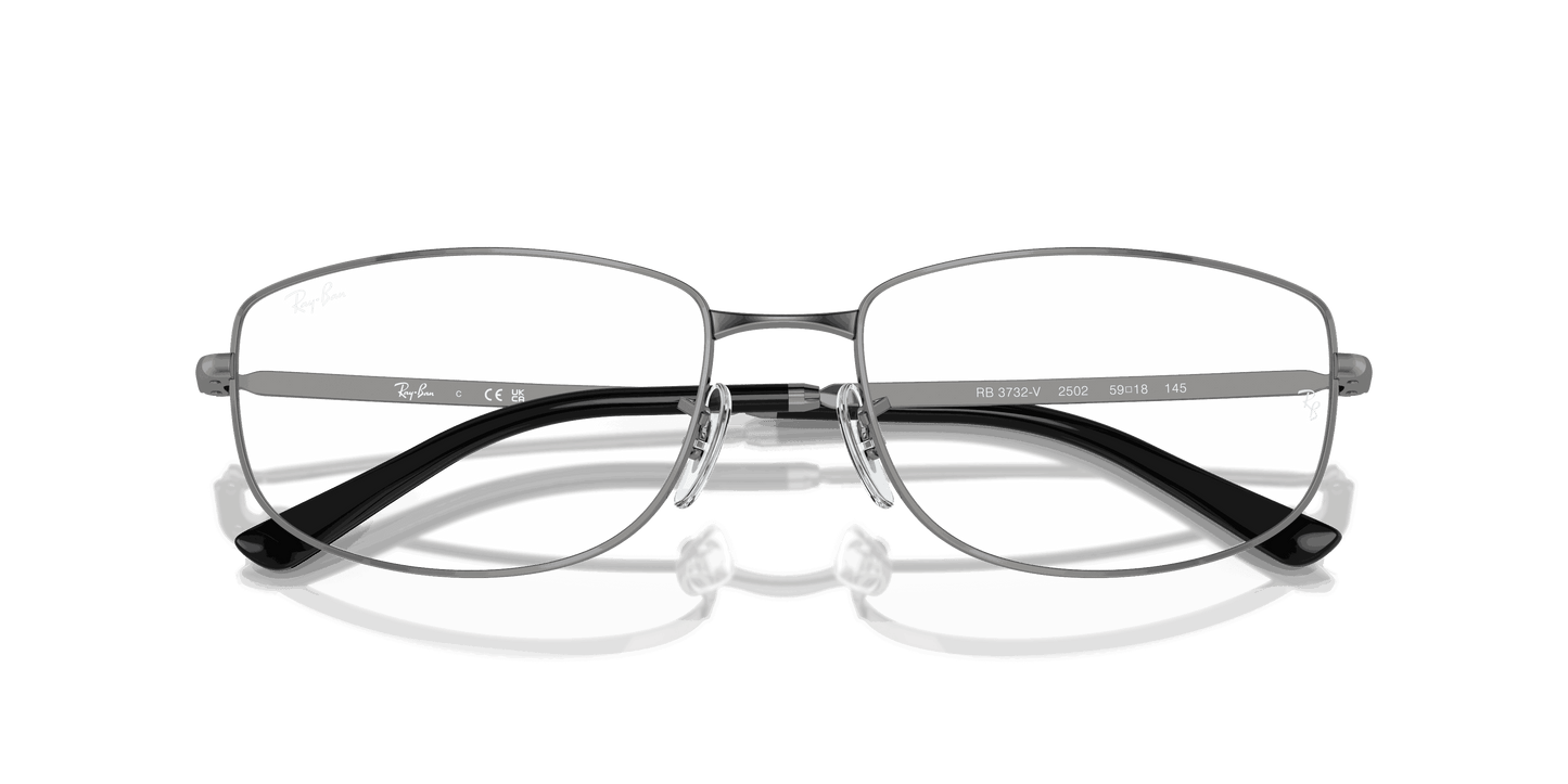 [Clear Lenses, Polished Gunmetal Frame]