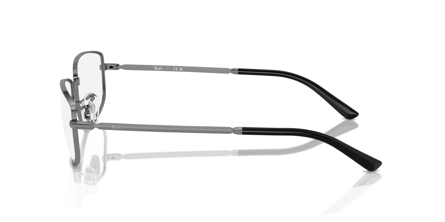 [Clear Lenses, Polished Gunmetal Frame]
