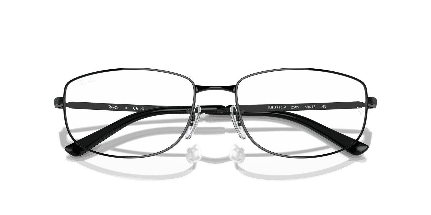 [Clear Lenses, Polished Black Frame]