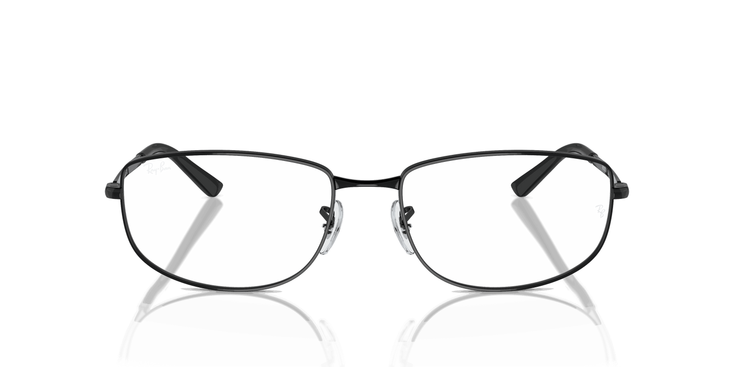 [Clear Lenses, Polished Black Frame]