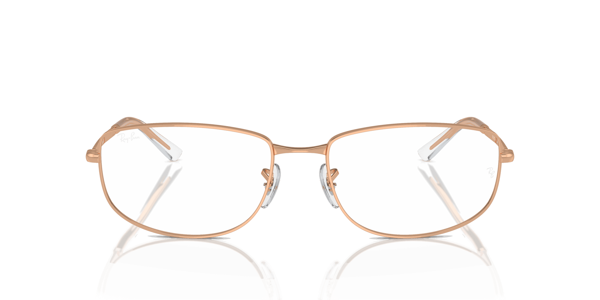 [Clear Lenses, Polished Rose Gold Frame]