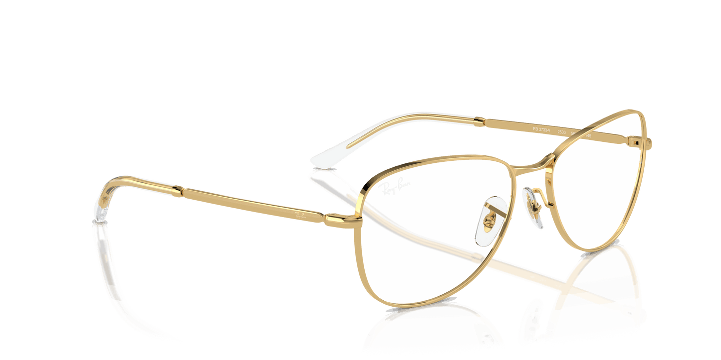 [Clear Lenses, Polished Arista Gold Frame]