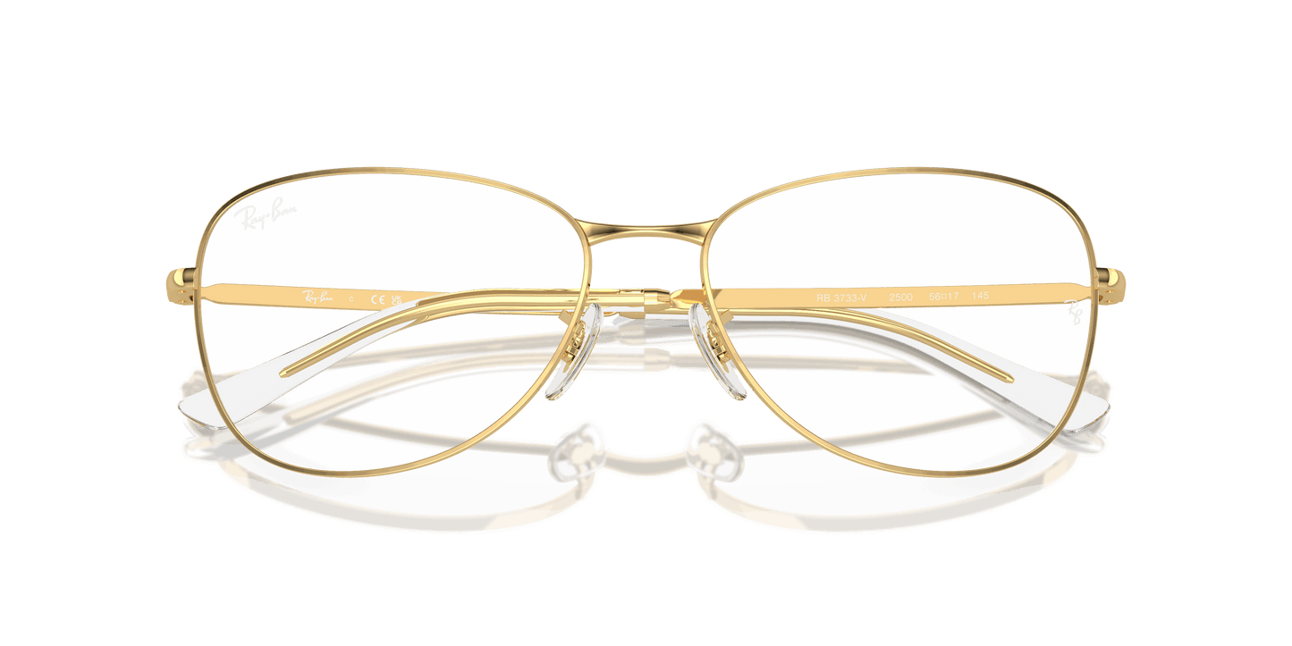 [Clear Lenses, Polished Arista Gold Frame]