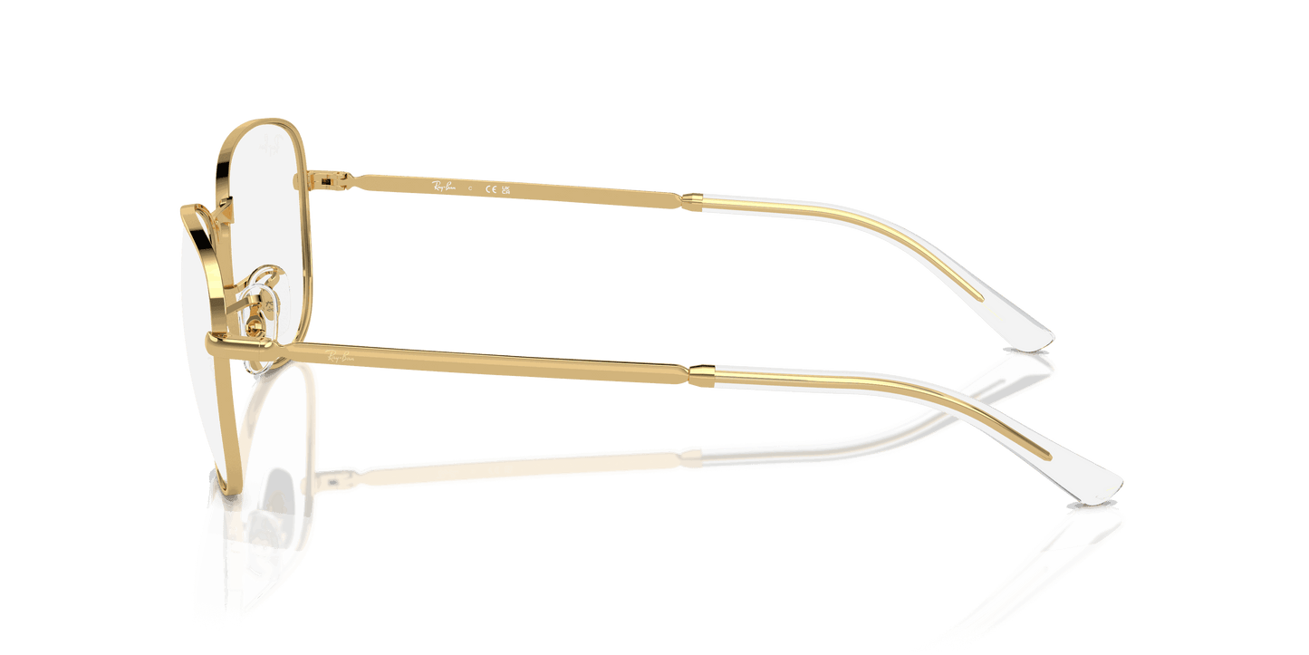 [Clear Lenses, Polished Arista Gold Frame]
