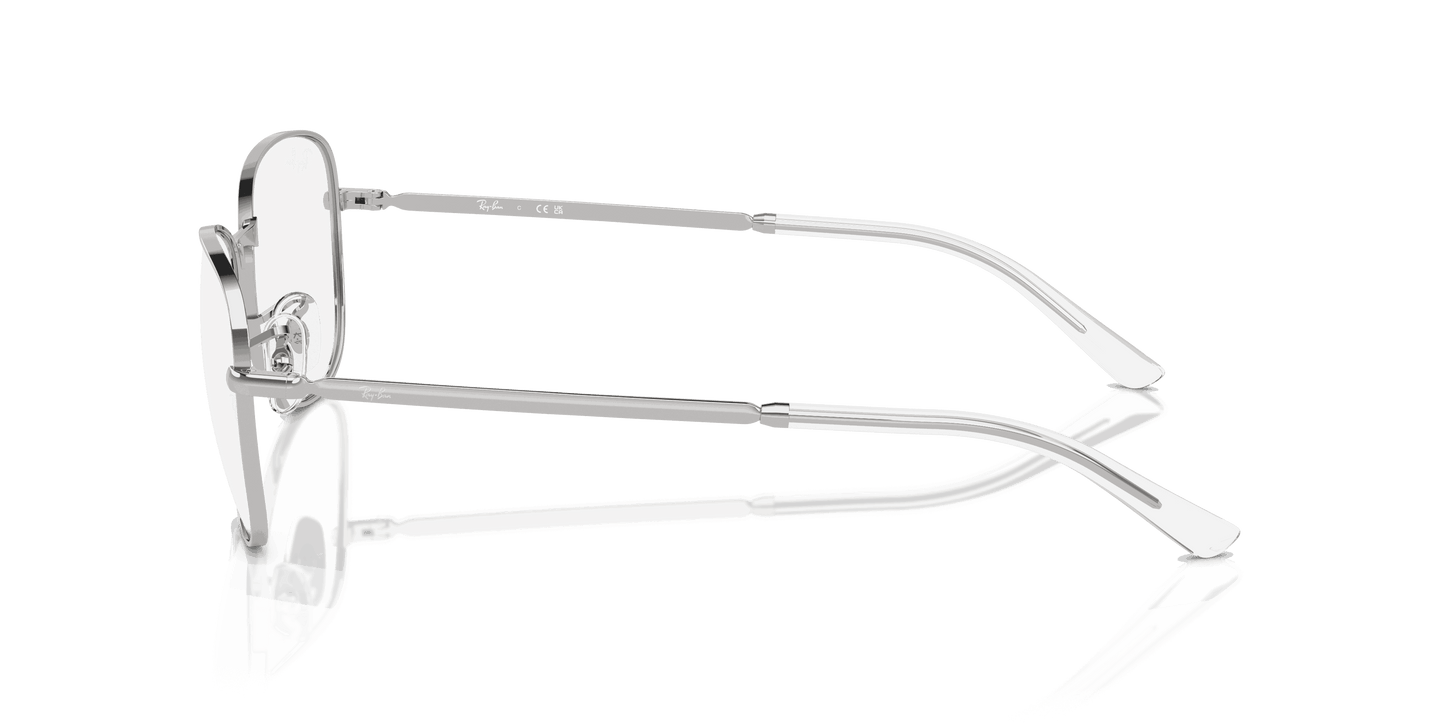 [Clear Lenses, Polished Silver Frame]
