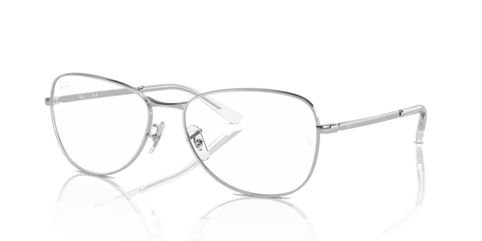 [Clear Lenses, Polished Silver Frame]