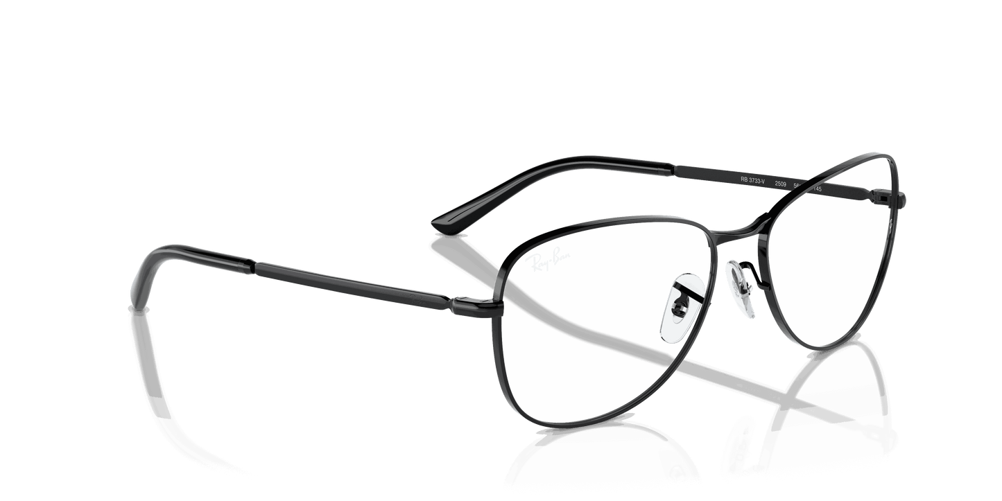 [Clear Lenses, Polished Black Frame]