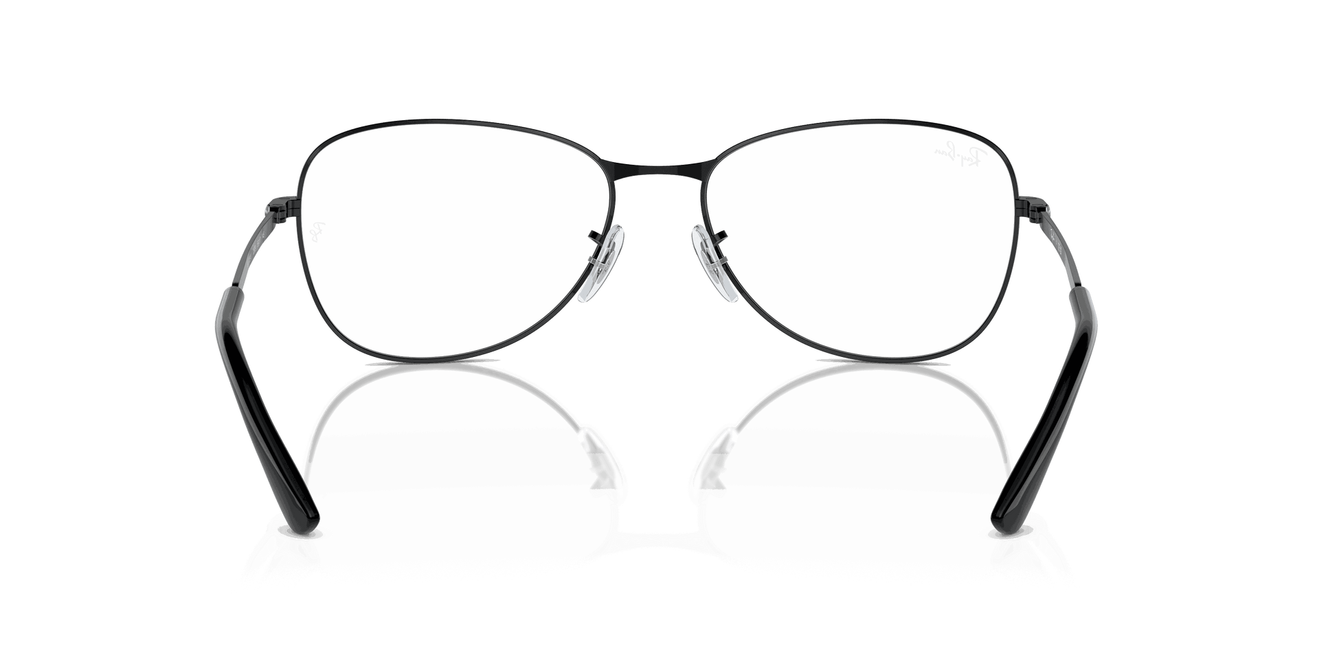 [Clear Lenses, Polished Black Frame]