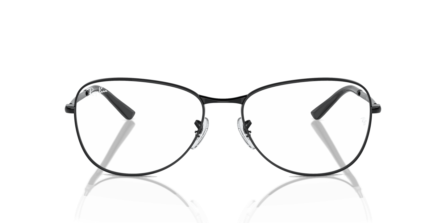 [Clear Lenses, Polished Black Frame]