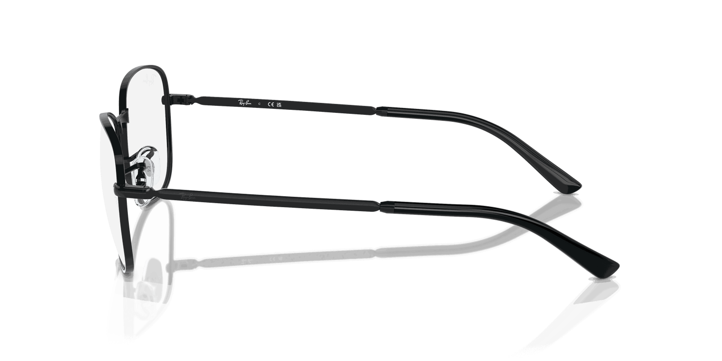 [Clear Lenses, Polished Black Frame]
