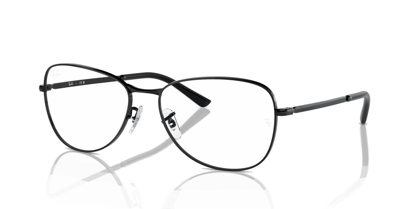 [Clear Lenses, Polished Black Frame]