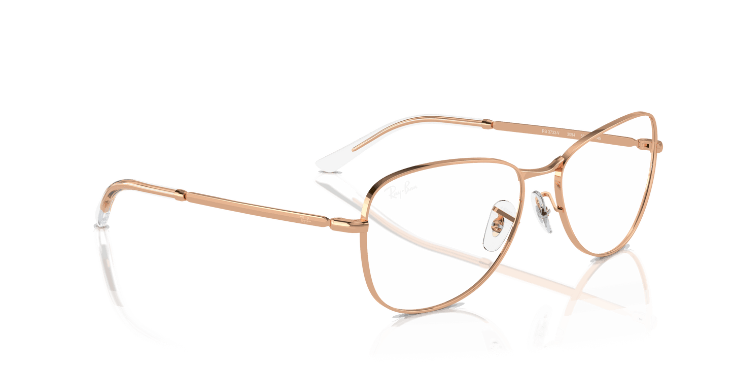 [Clear Lenses, Polished Rose Gold Frame]