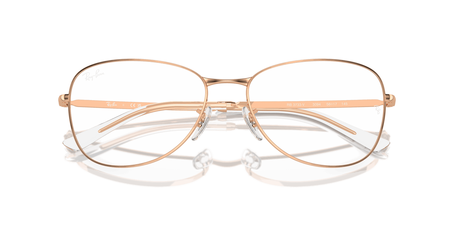 [Clear Lenses, Polished Rose Gold Frame]