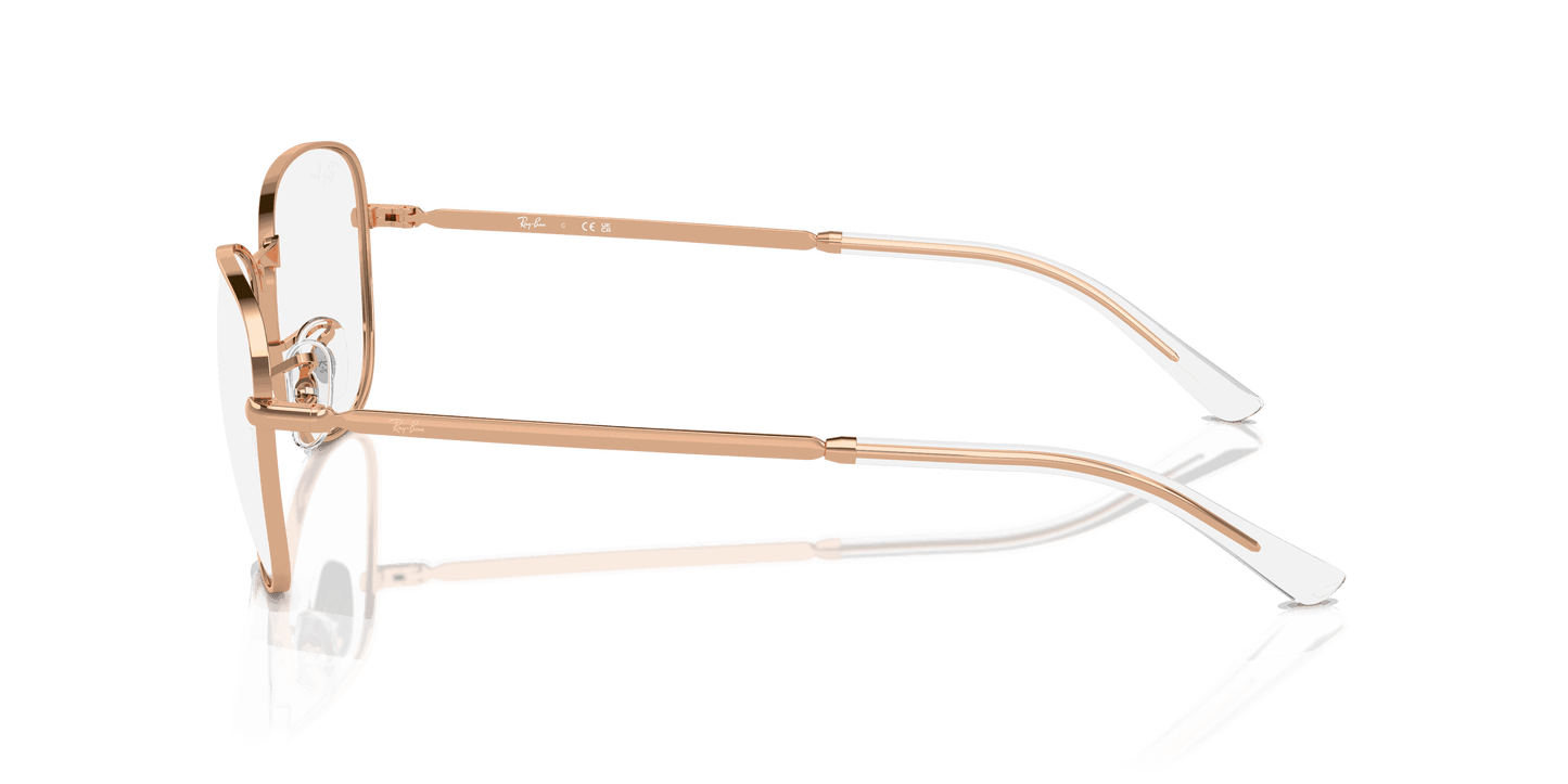 [Clear Lenses, Polished Rose Gold Frame]