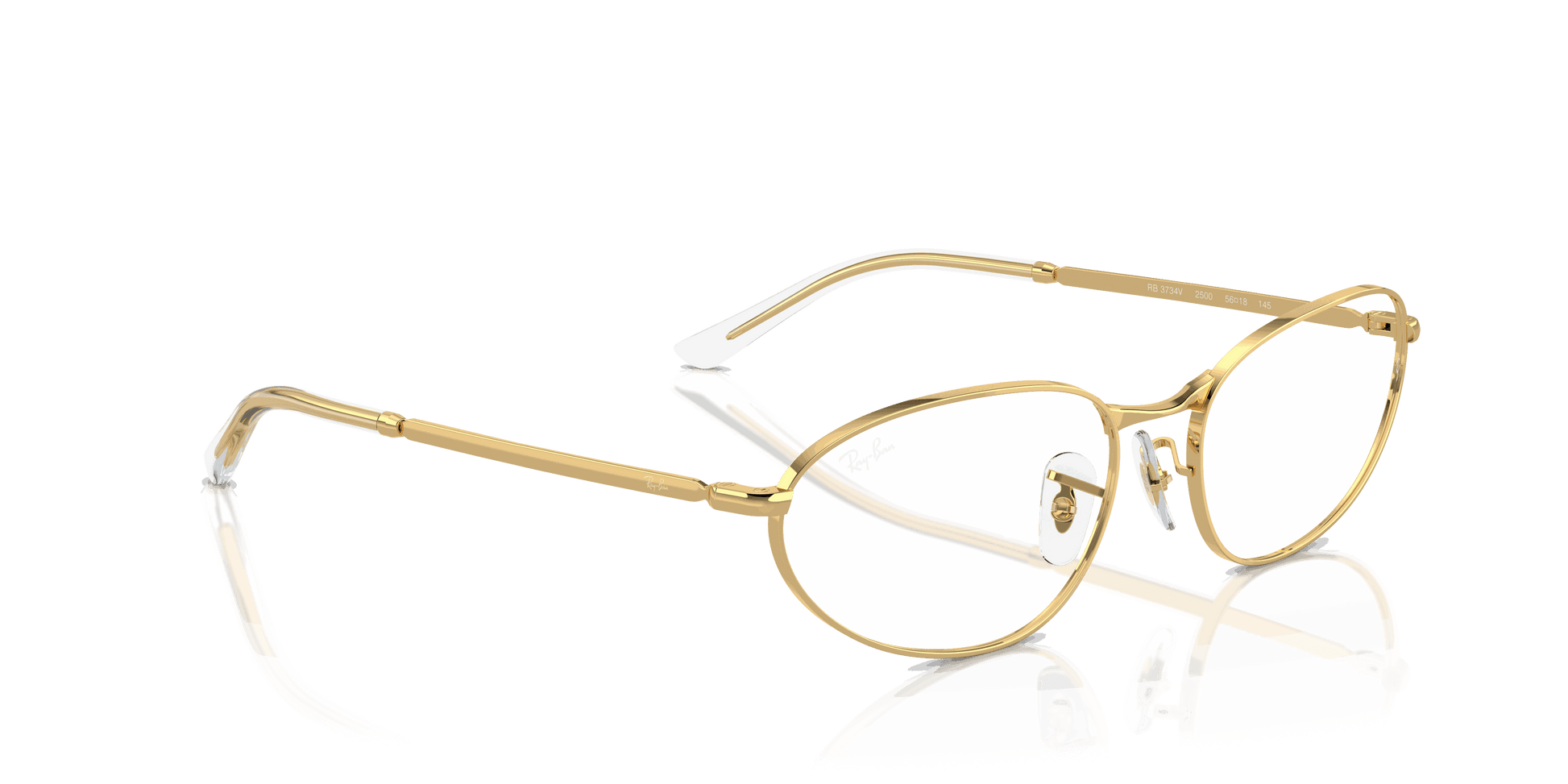 [Clear Lenses, Polished Arista Gold Frame]