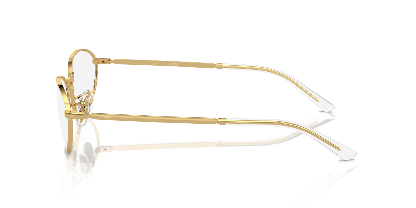 [Clear Lenses, Polished Arista Gold Frame]