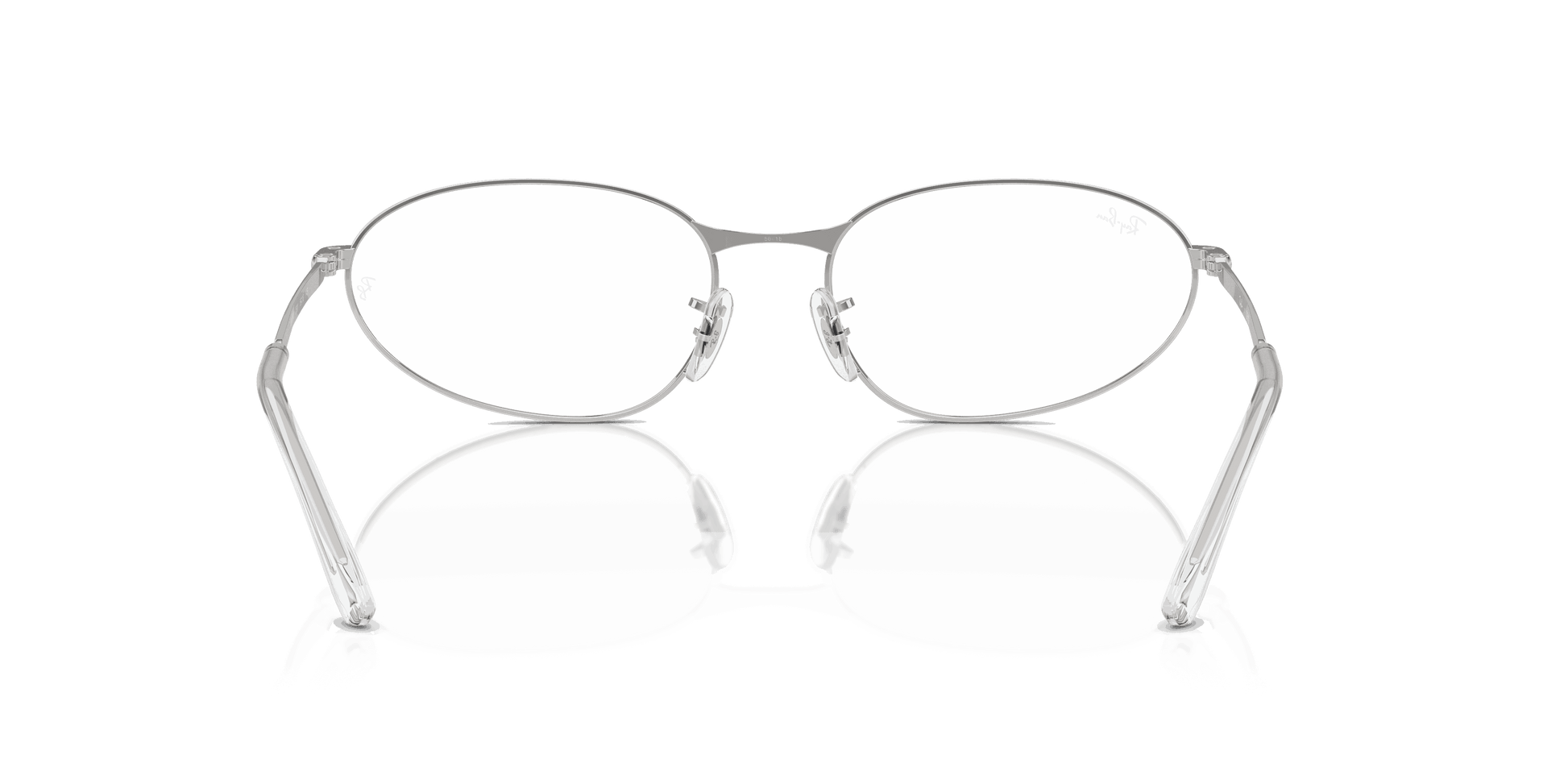 [Clear Lenses, Polished Silver Frame]