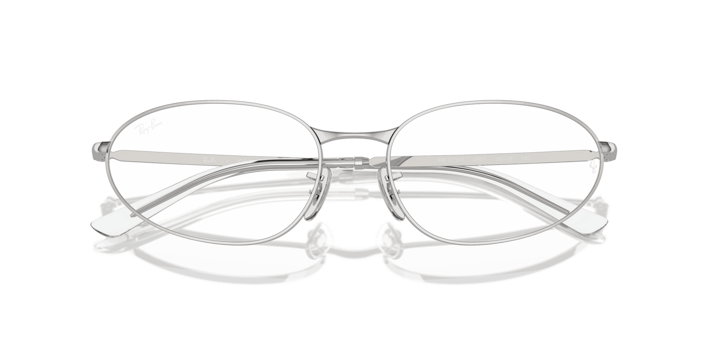 [Clear Lenses, Polished Silver Frame]