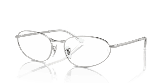 [Clear Lenses, Polished Silver Frame]