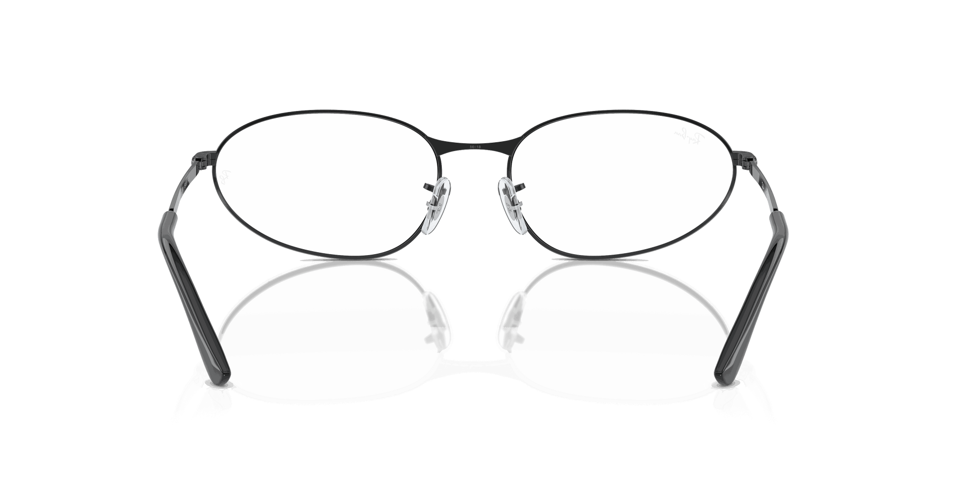 [Clear Lenses, Polished Black Frame]