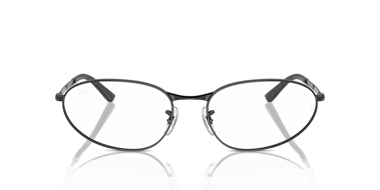 [Clear Lenses, Polished Black Frame]