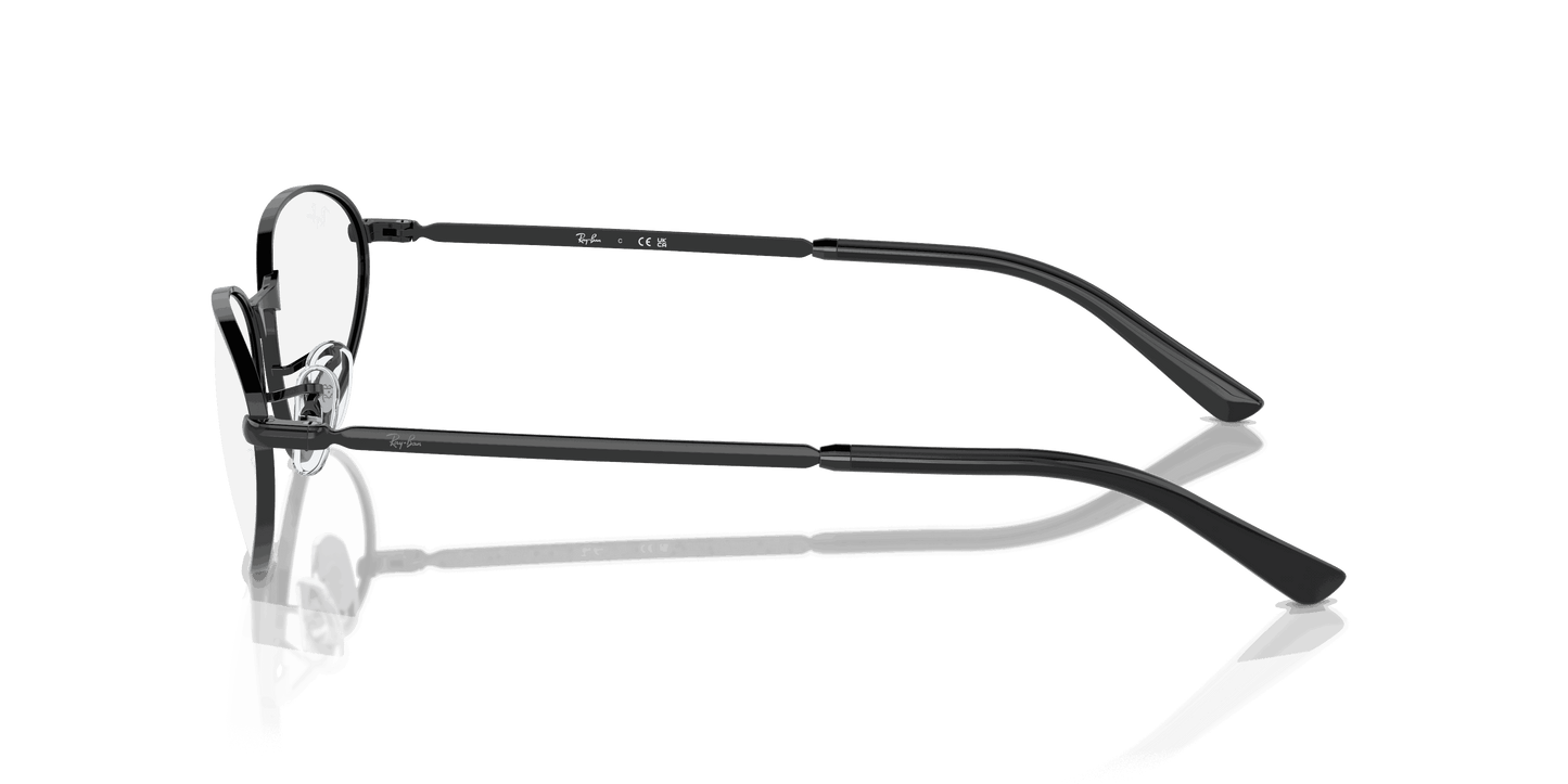 [Clear Lenses, Polished Black Frame]