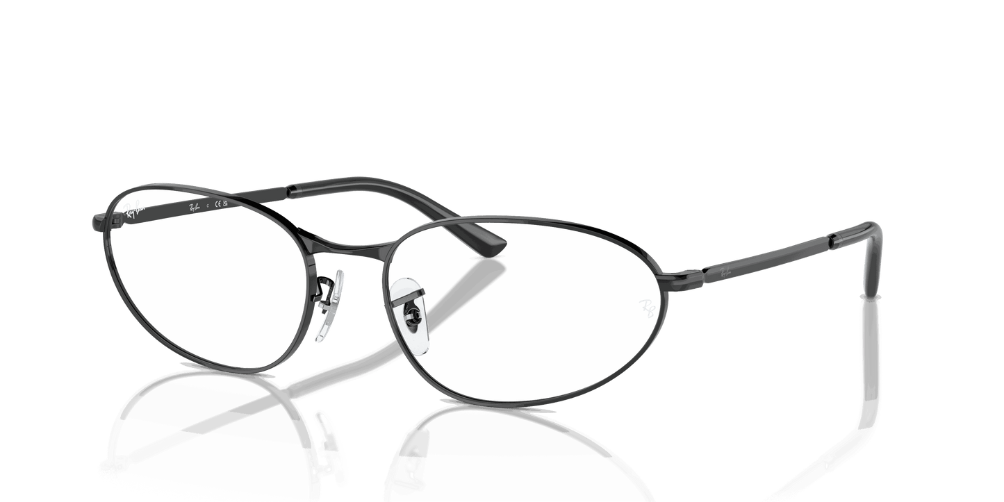 [Clear Lenses, Polished Black Frame]