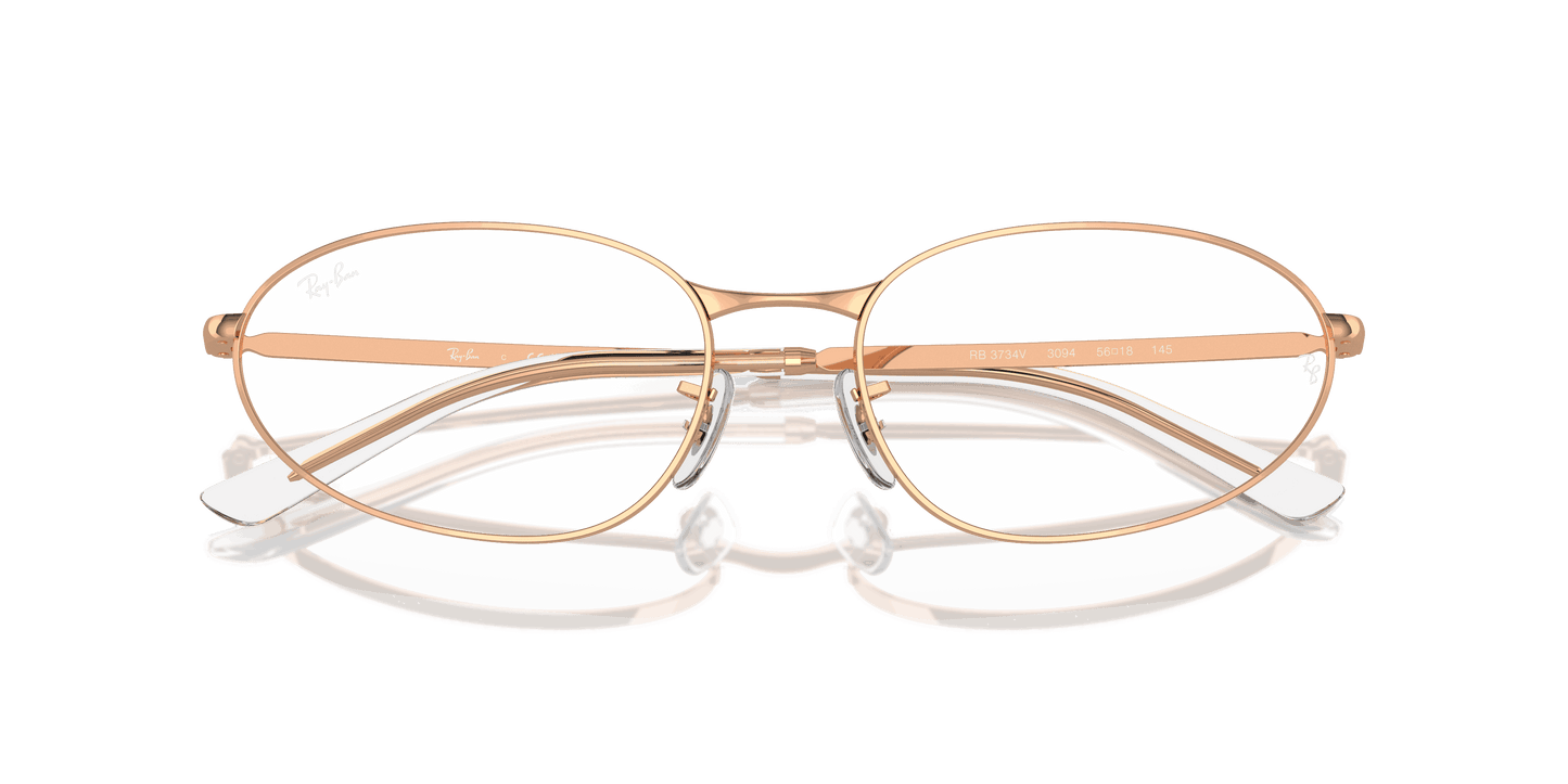 [Clear Lenses, Polished Rose Gold Frame]