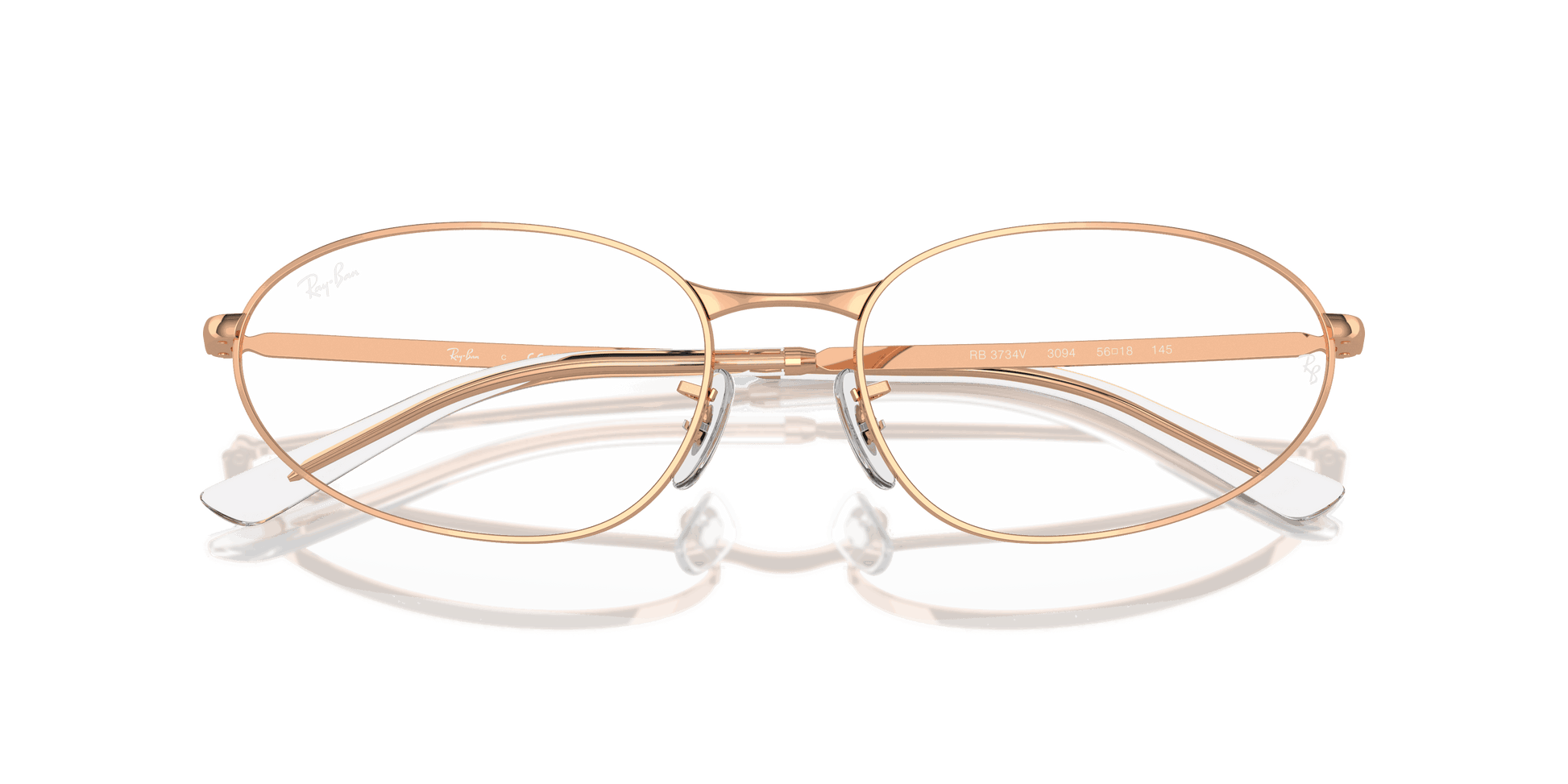 [Clear Lenses, Polished Rose Gold Frame]