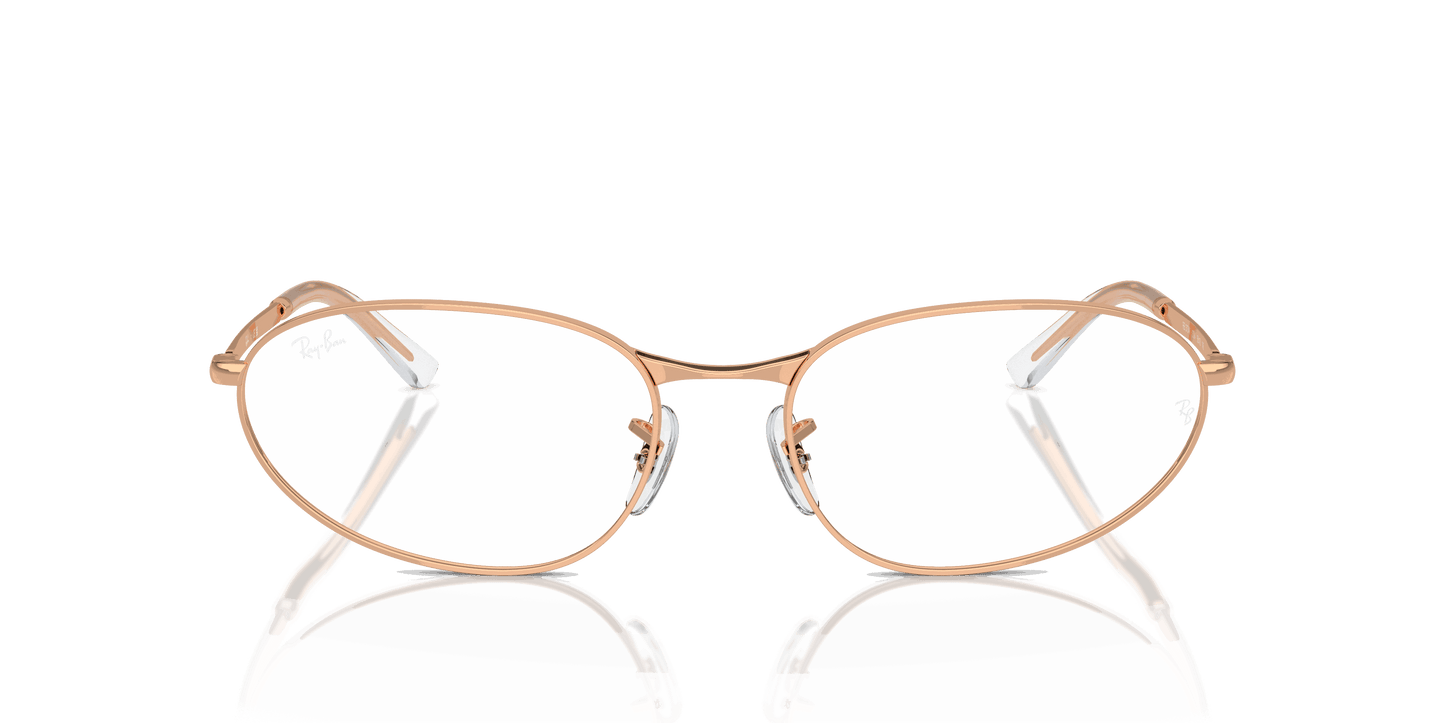 [Clear Lenses, Polished Rose Gold Frame]
