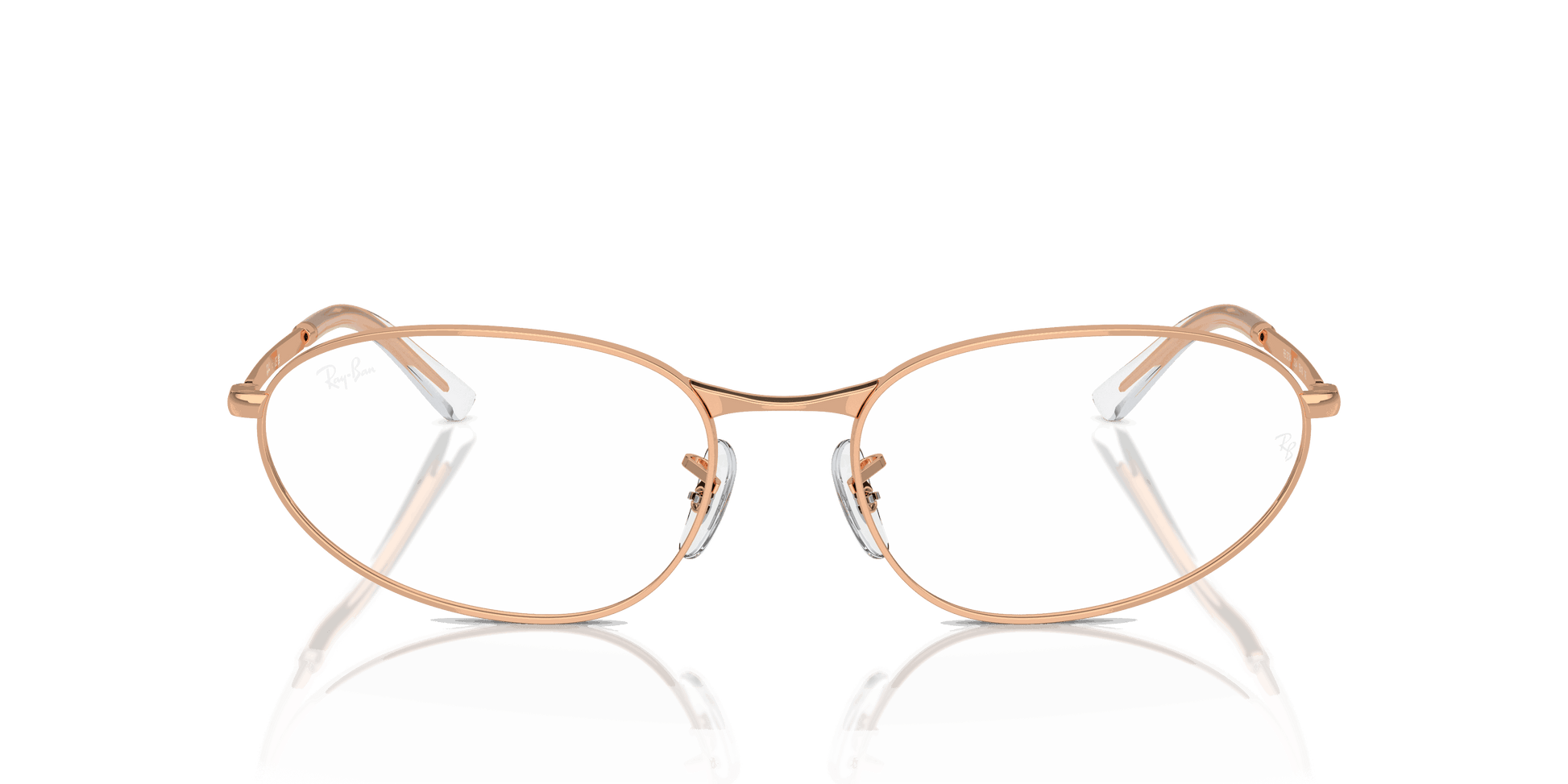 [Clear Lenses, Polished Rose Gold Frame]