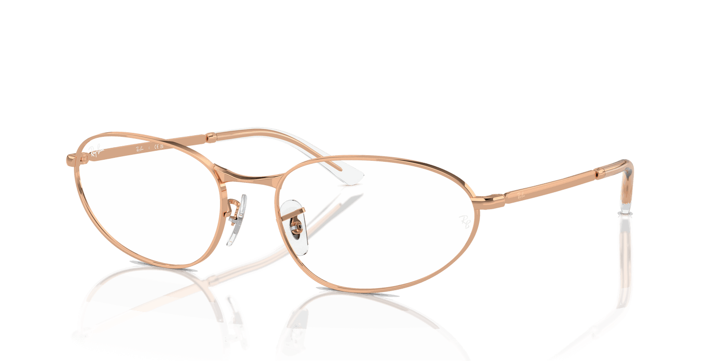 [Clear Lenses, Polished Rose Gold Frame]