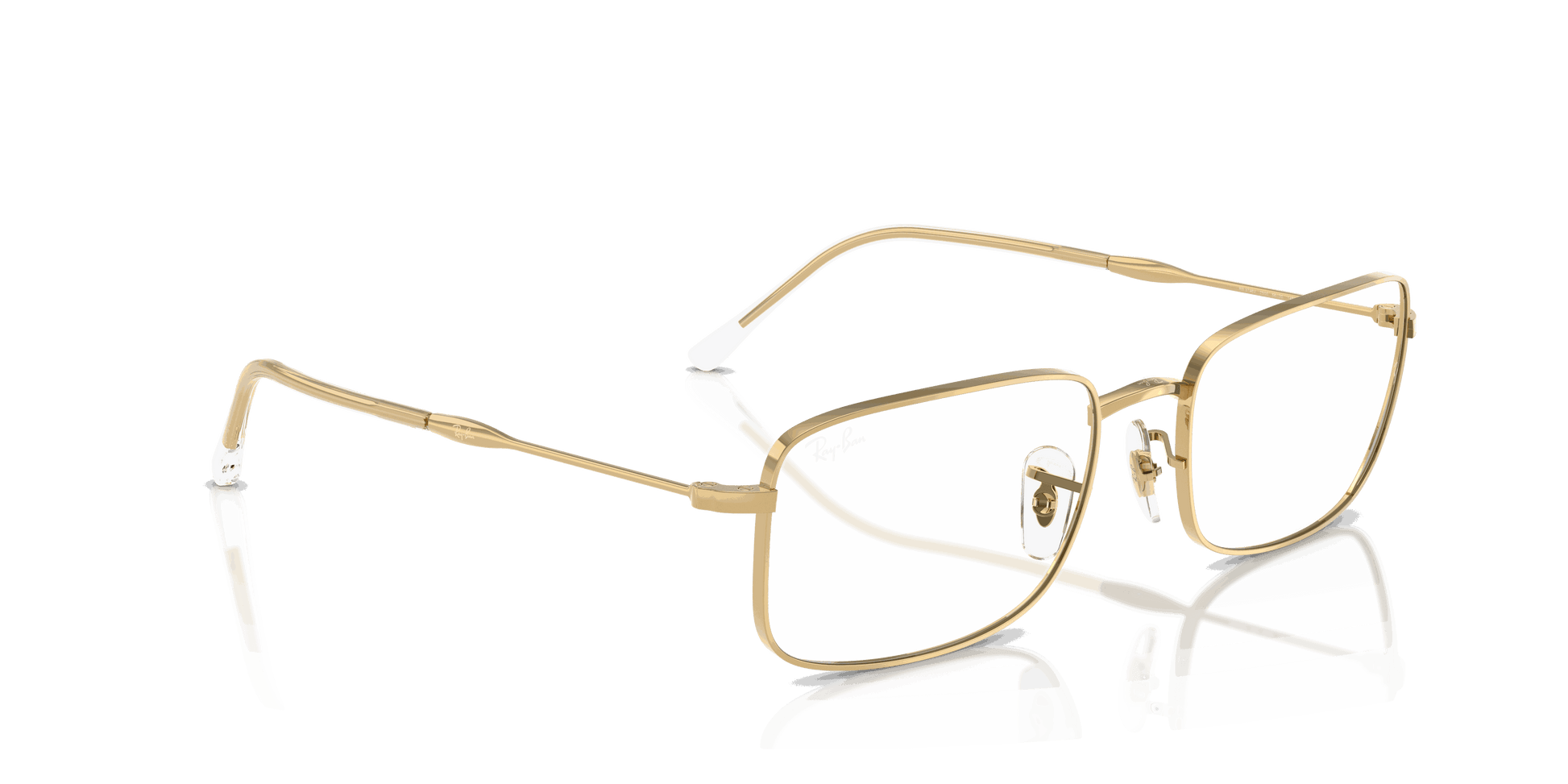 [Clear Lenses, Polished Arista Gold Frame]