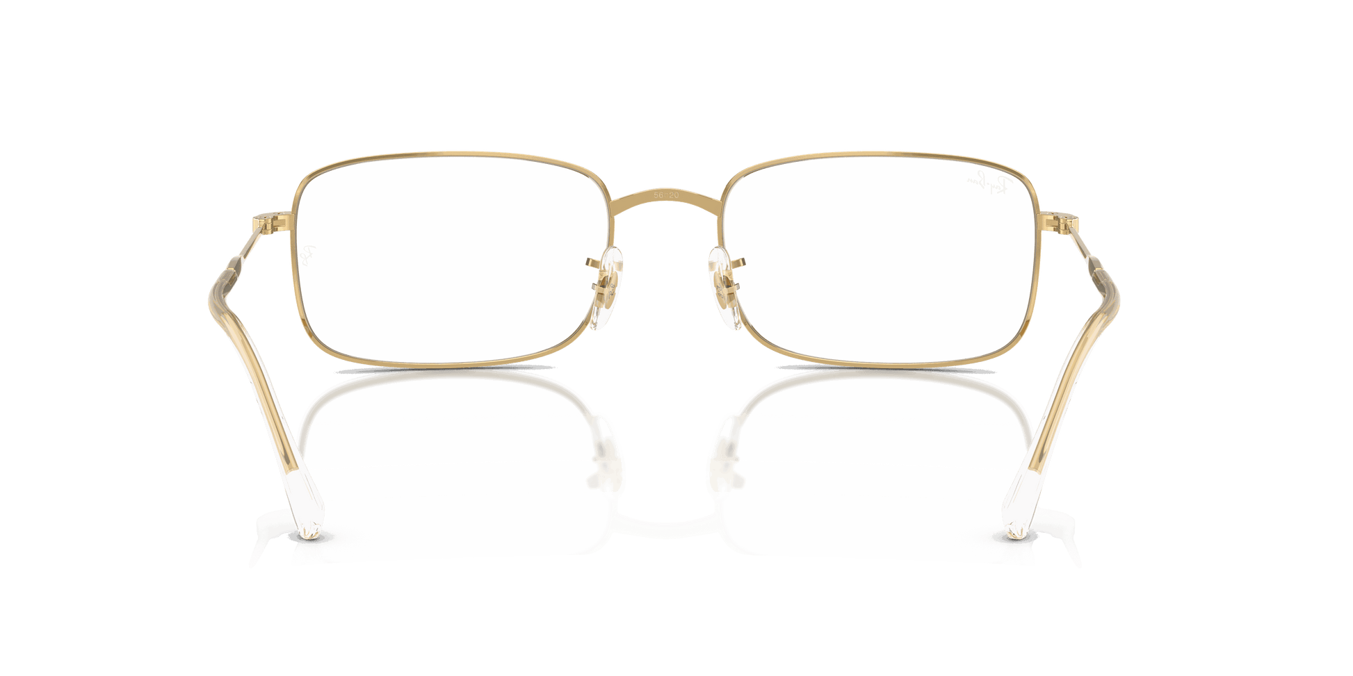 [Clear Lenses, Polished Arista Gold Frame]