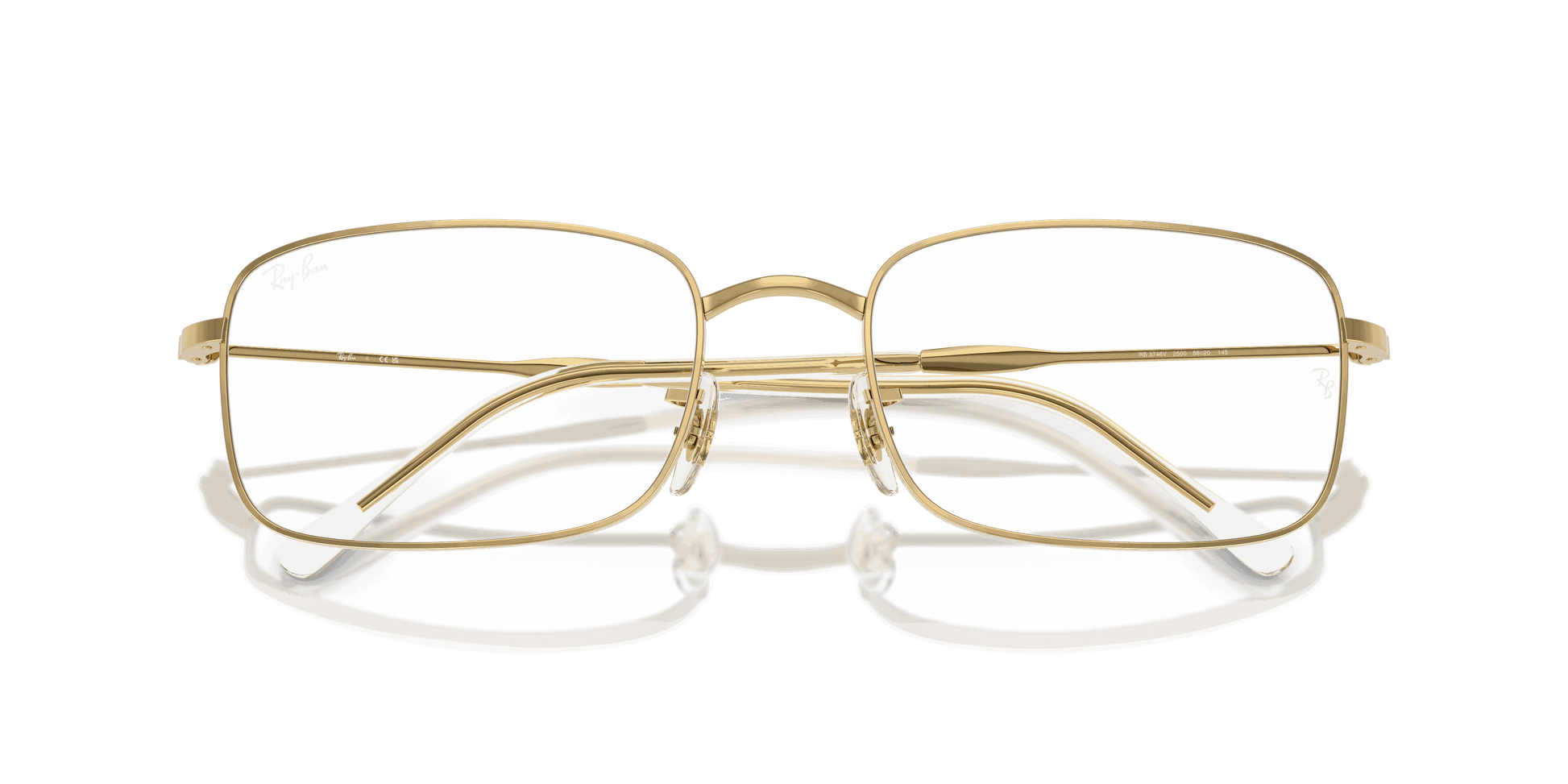 [Clear Lenses, Polished Arista Gold Frame]