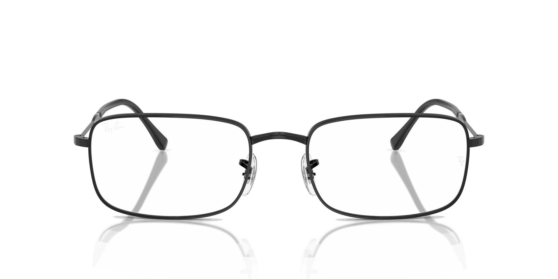 [Clear Lenses, Polished Black Frame]